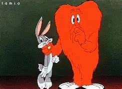 bugs bunny and orange monster